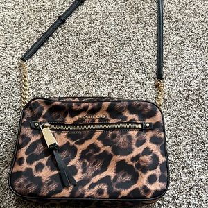 Michael Kohrs leopard satchel